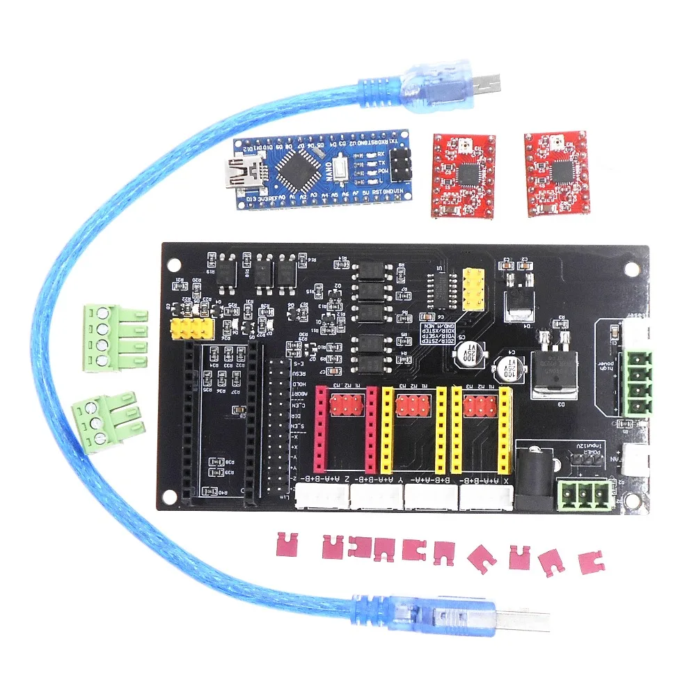 Плата управления шаговым двигателем для лазерного гравировального станка DIY