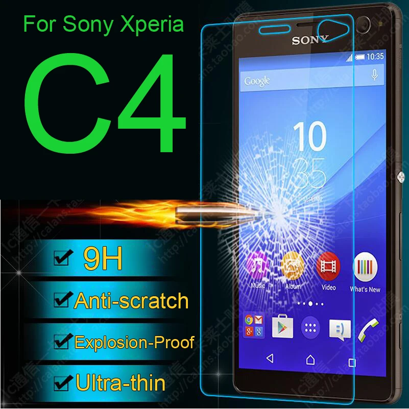 9H Премиум Закаленное стекло пленка для Sony Xperia C4 E5333 E5303 E5306 Защитная экрана Ультра
