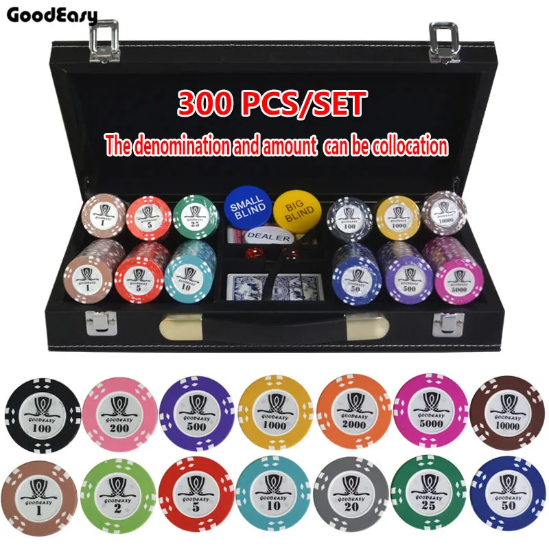 200/300/400 шт./компл. 15 5 г АОМ фишки для покера наборы глины Casino Chips в форме фишек