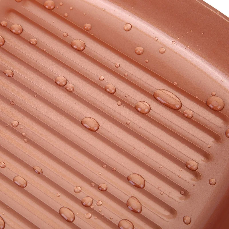 Антипригарное покрытие медная сковорода для жарки с Керамика газа и