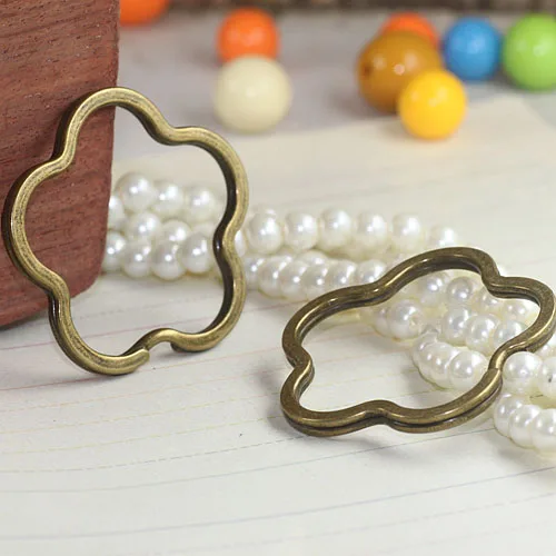 Бесплатная Доставка! 44 мм цветок сливы кольцо в форме ключа ручной работы