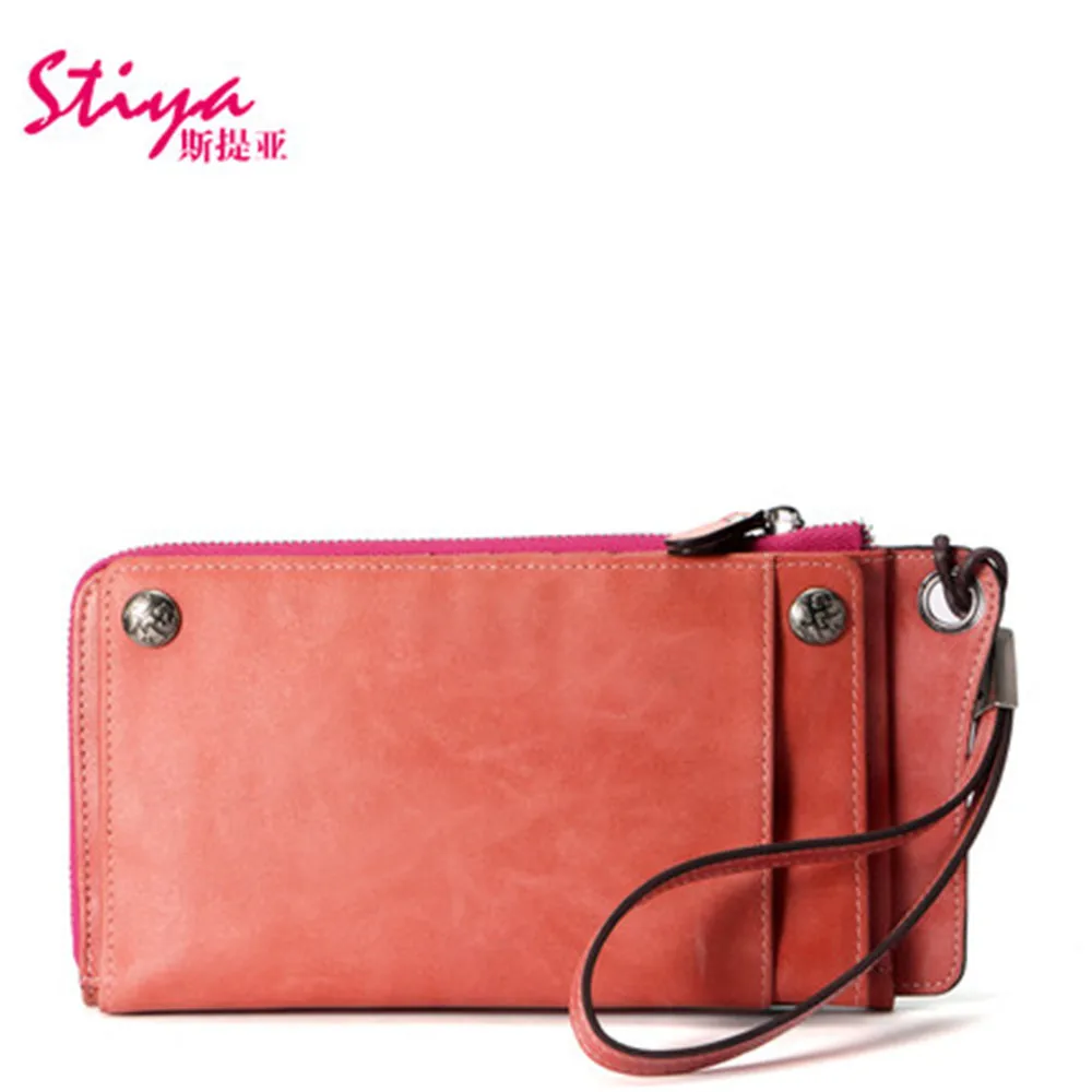 1 Шт. Розничная Новое Прибытие Сцепления Кошелек Из Натуральной Кожи Долго Стиль