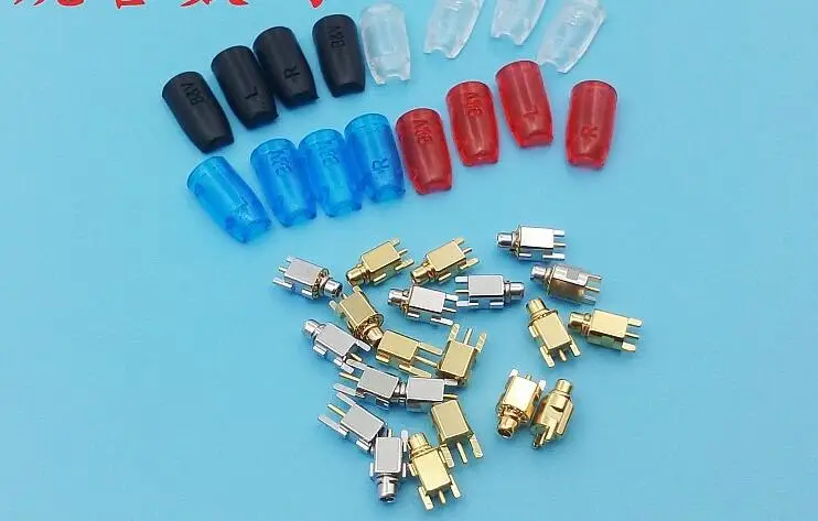 Золото MMCX наушников DIY разъем аудио кабели между контактный Jack для Shure SE215 SE315 SE425