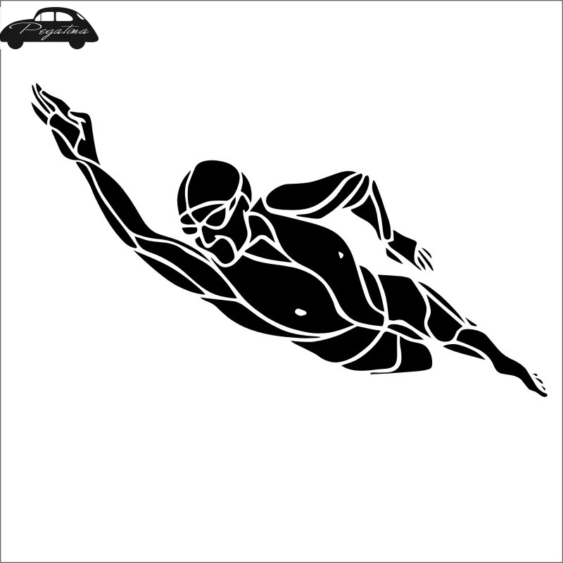 Стикер плавание плавающий Минг автомобиль наклейка плакаты Born To swim виниловая