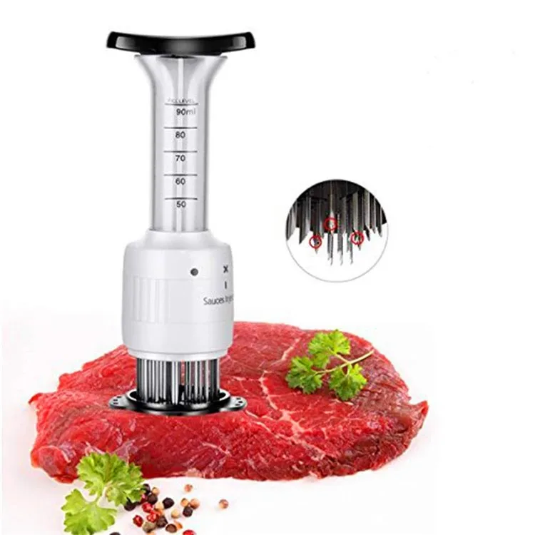 Новый квалификация отбивной молоток для мяса иглы стейк мясо инжектор маринад