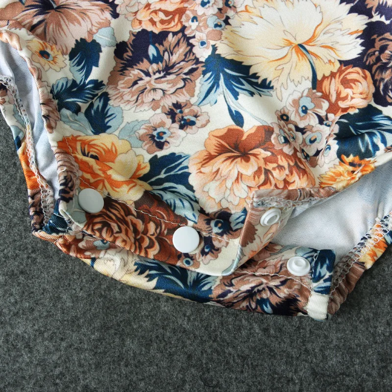 Цветочный для маленьких девочек Средства ухода за кожей костюм с длинным рукавом