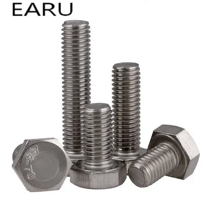 

316 Stainless Steel Hex Hexagon Hexagonal Cap Screw Bolt DIN933 Standard Rich Sizes M10*16- M10*150 Factory Online Wholesale