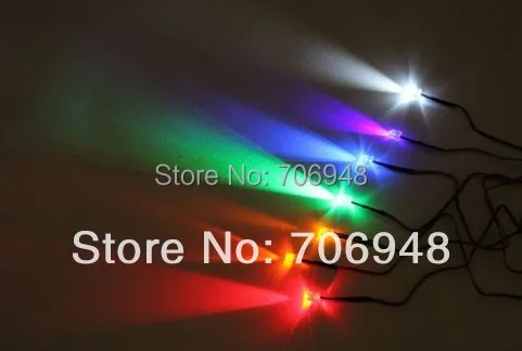 8mm Prewired Pre-Wired led light bulb for home decoration red/blue/white/yellow/green/rgb color cable lengh:20cm DC12V