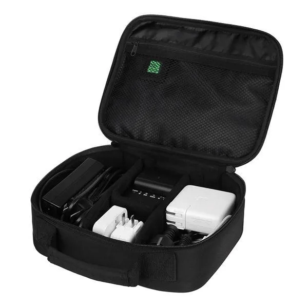 BAGSMART мужская сумка для путешествий, электронные аксессуары, водонепроницаемая нейлоновая сумка для наушников, Usb флеш-накопитель, внешний аккумулятор, органайзер, чехлы