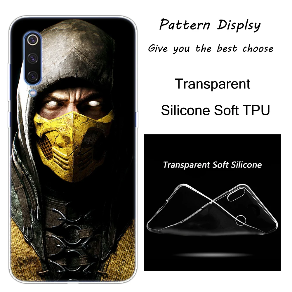 Горячая Mortal Kombat силиконовый чехол для Xiaomi Pocophone F1 9T 9 9SE 8 A2 Lite A1 A2 Mix3 Redmi K20 7A Note 4 4X5 6 7 Pro S2 крышка