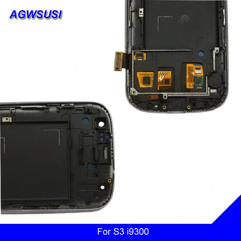 Для samsung Galaxy S III S3 i9300 i9301 i9305 i535 i747 Сенсорный экран планшета Сенсор + ЖК дисплей