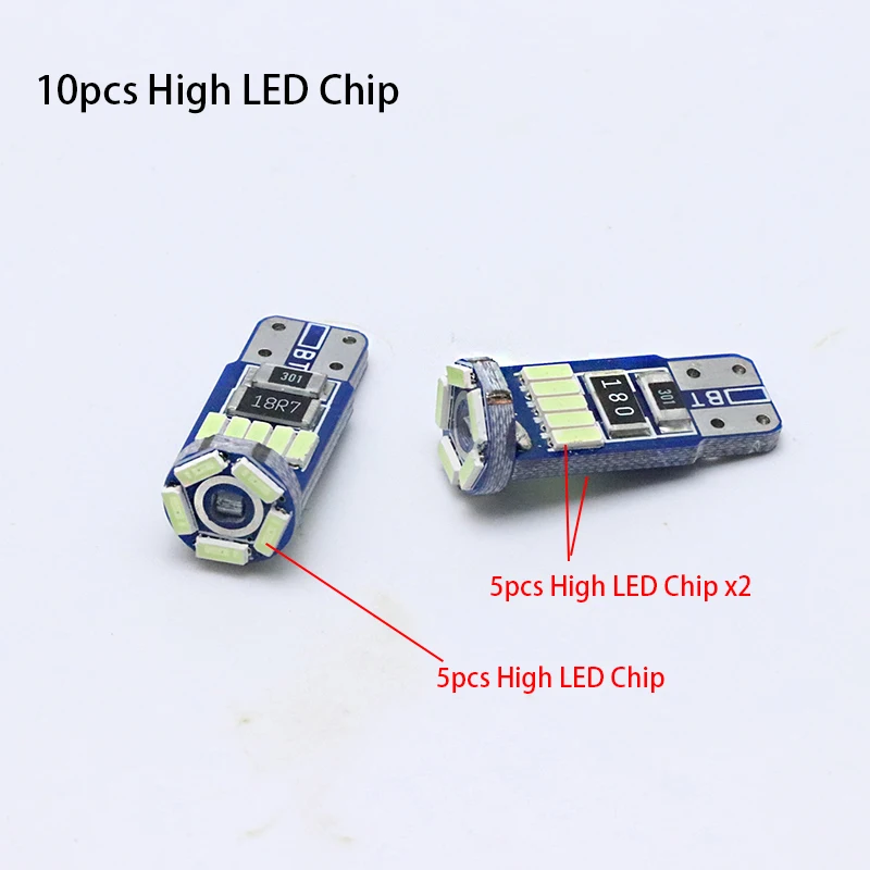 2 шт. стайлинга автомобилей авто светодиодный T10 Canbus 194 W5W 10 SMD 5630 Светодиодный