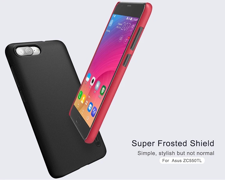 Asus Zenfone 4 Max плюс Чехол Nillkin Матовый жесткого пластика задняя крышка матовый чехол для ASUS ZC550TL с экраном протектор
