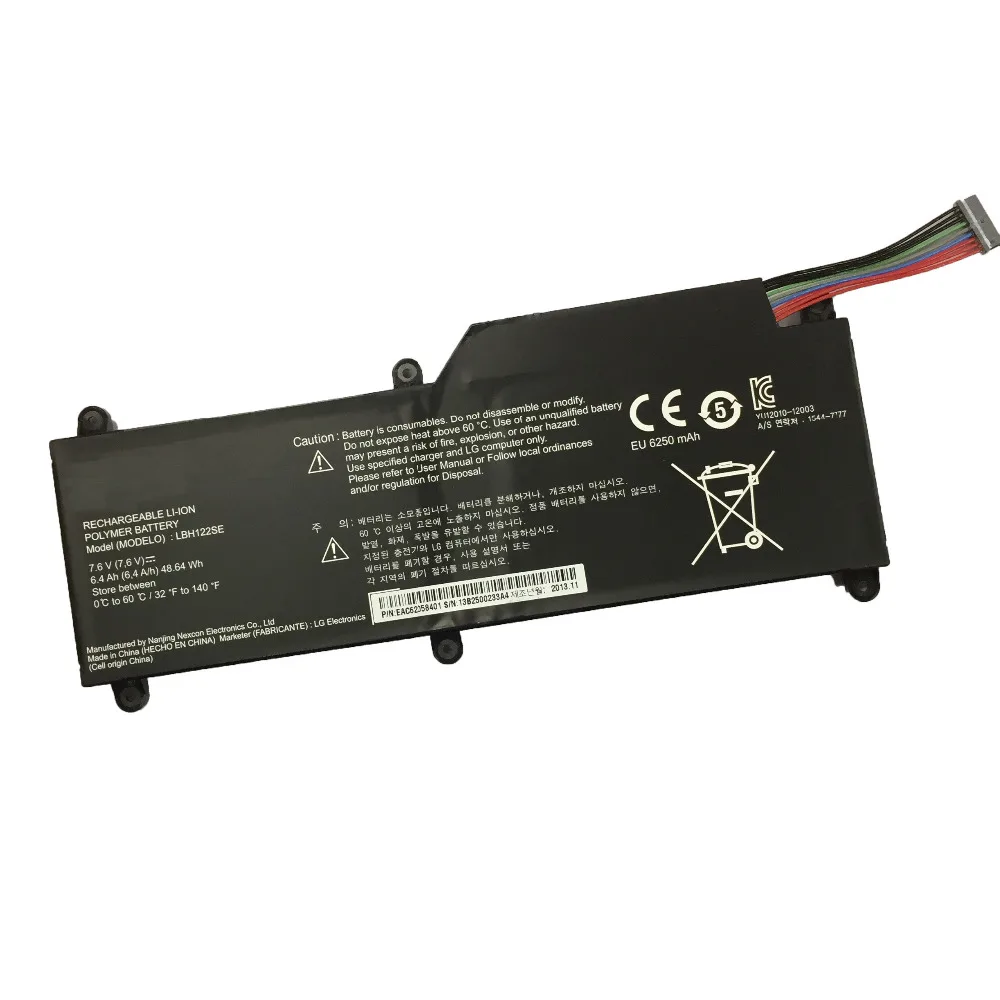 7 6 V 48.64WH новый оригинальный ноутбук Батарея для LG U460 G K.AH50K AH5DK M.AFB5L ультрабук