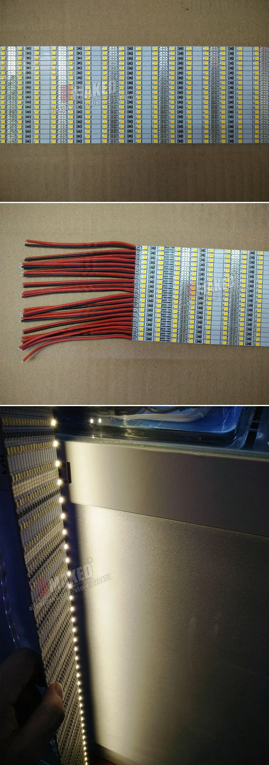 50 см, диаметр 4 мм, ширина Яркость SMD2835 светодиодный Жесткий Газа высокого Яркость 12V белый/теплый белый/белый цвет светодиодный бар светильник
