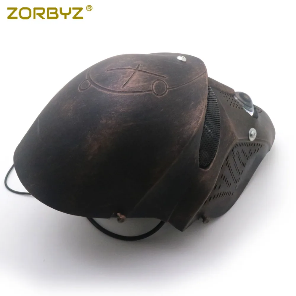 Головной фонарь ZORBYZ с черепом для мотоцикла медный светодиодный головной