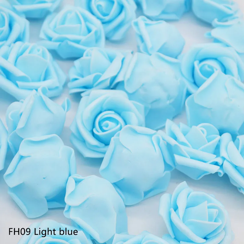 20Pcs FH09 20 шт./лот, 4 см, искусственная пена, розовая голова, свадебные украшения, сделай сам, венки, подарок, праздничные, вечерние, скрапбукинг, товары для дома - Цвет: 20Pcs FH09