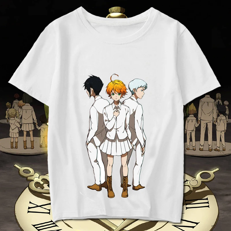 16 Футболка для косплея «The progressed Neverland», Фил Гилда, Дон Рей, Норман, Эмма, Yakusoku no Neverland, летняя футболка, аниме, топ, футболка - Цвет: 16