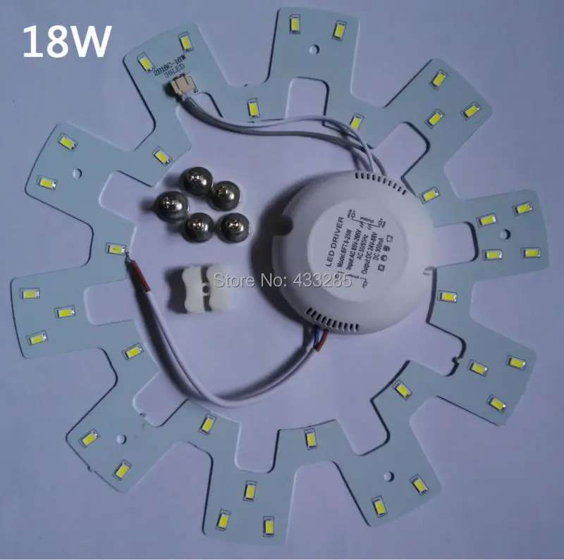 Хит! Круглая Светодиодная панель AC85-265V SMD5730 круглая потолочная с драйвером и