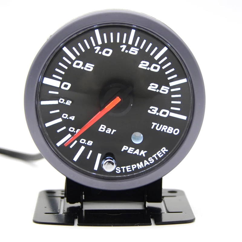 DRAGON GAUGE 3.0 BAR 60MM Boost Turbo Gauge Black Color With Sensor