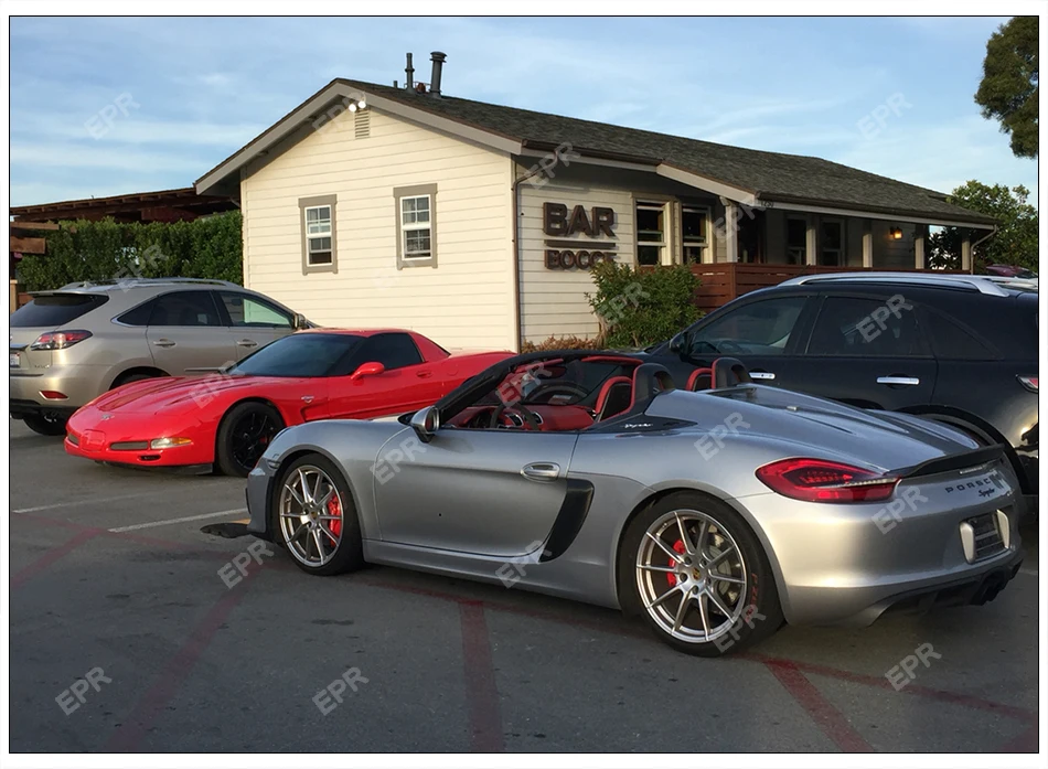 Для Porsche 981 Boxster(2013-) вентиляционные отверстия из углеродного волокна для автоматической настройки для Boxster 981 Carbon GT Air Tntake(GT 4 Letter