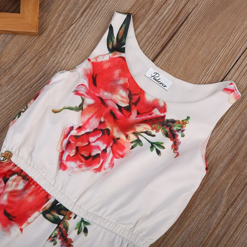 Детский комбинезон без рукавов с цветочным принтом|newborn baby girl romper|kids rompersbaby romper |