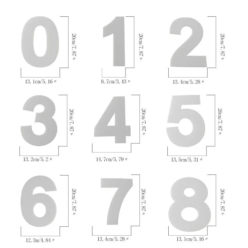 9 шт. цифры формы на выбор|Наборы кондитерских насадок| |