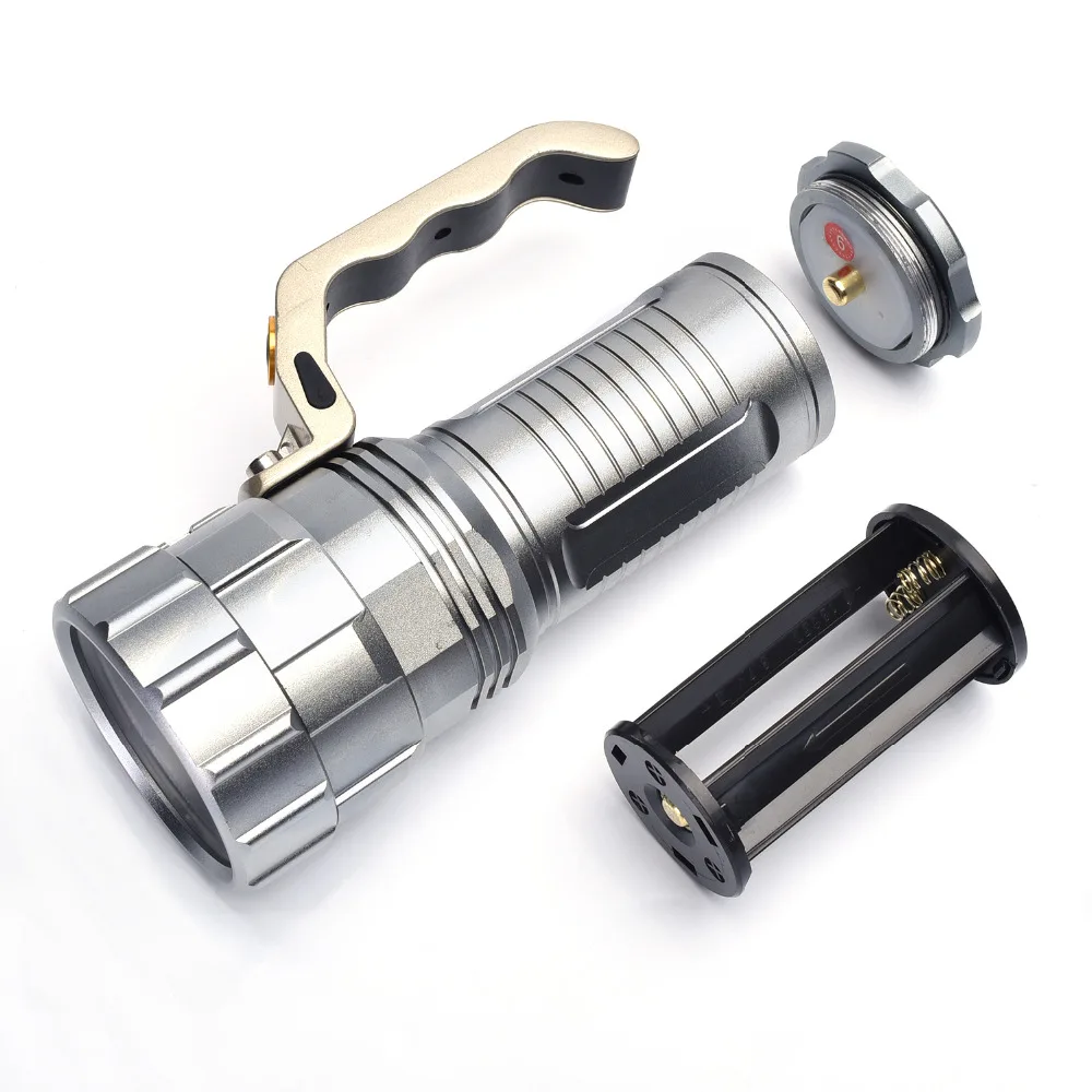High quality lamp XM-L T6 3800Lumens LED Flashlight Waterproof Zoomable Torch Lamp For 3x18650 batteries | Лампы и освещение