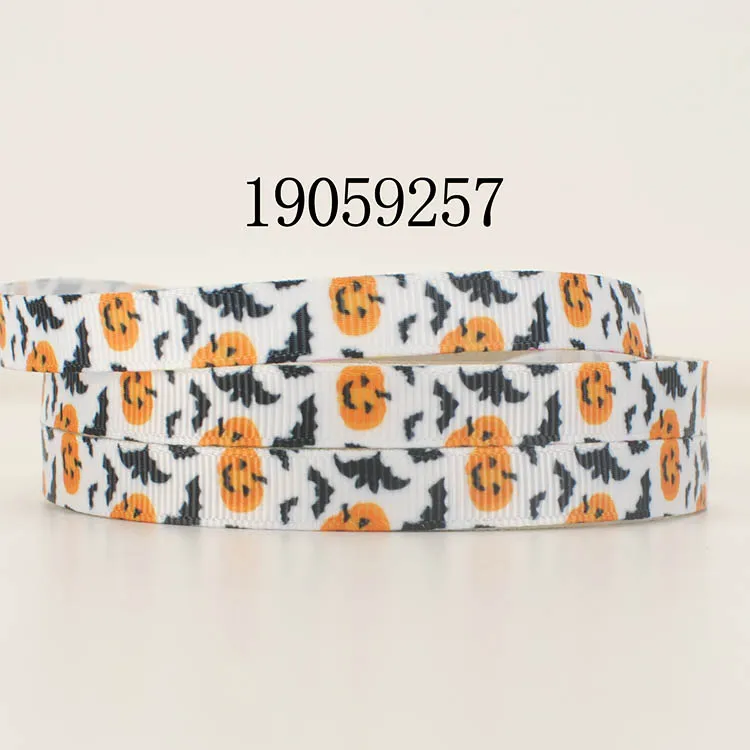 10/50/100 ярдов новый 3/8 &quot9 мм счастливый лента для Хэллоуина корсажная с рисунком