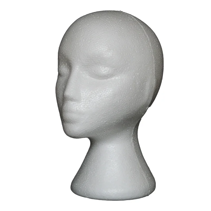 Hot Female Styrofoam Foam Mannequin Manikin Head Model Hat Glasses Display Wig Stand Rack | Дом и сад