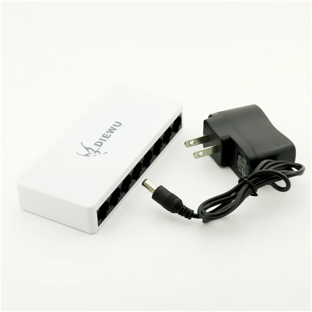 1x Fast Mini Ethernet 10/100Mbps Network Switch RJ45 LAN Hub Adapter 16 Ports/8 Ports EU/US Plug |