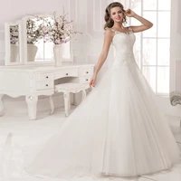 jiayigong eleagnt scoop neck lace wedding dress bridal gown sleeveless applique tulle mermaid wedding dresses vestido de noiva