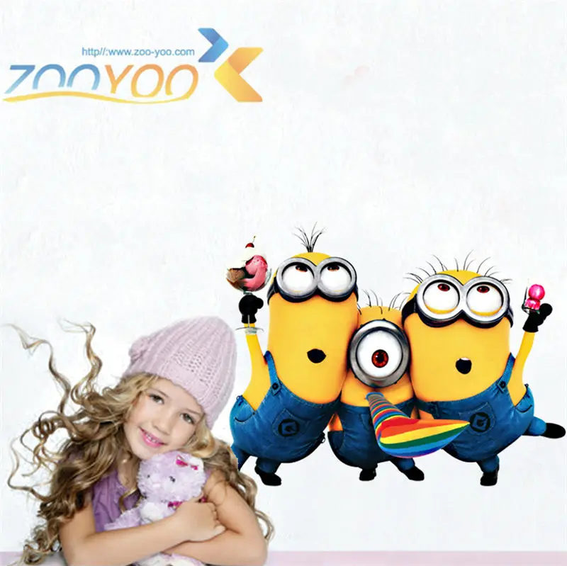 Мультяшные настенные наклейки для детских комнат ZooYoo1406S декоративные adesivo де parede