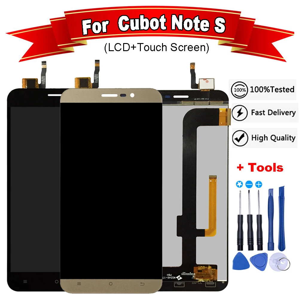 5 &quotдюймов для Cubot Note S ЖК дисплей Дисплей + кодирующий преобразователь сенсорного