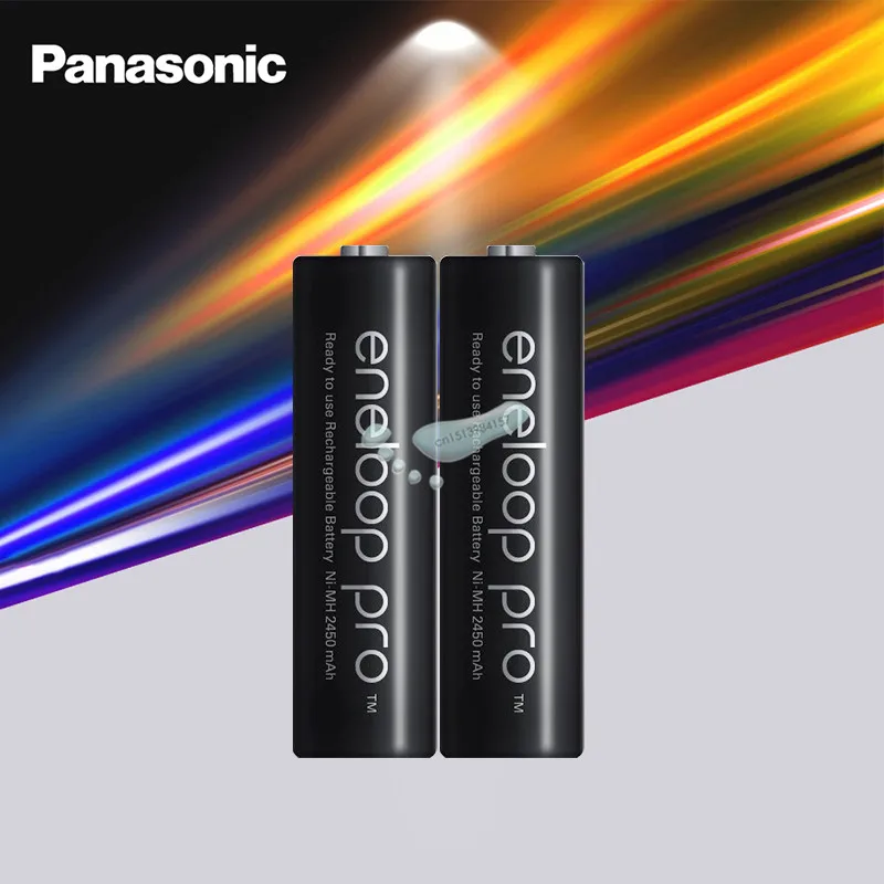 Оригинальный Смарт комплект для зарядки батареи AA Panasonic 2500 мАч камеры с фонариком