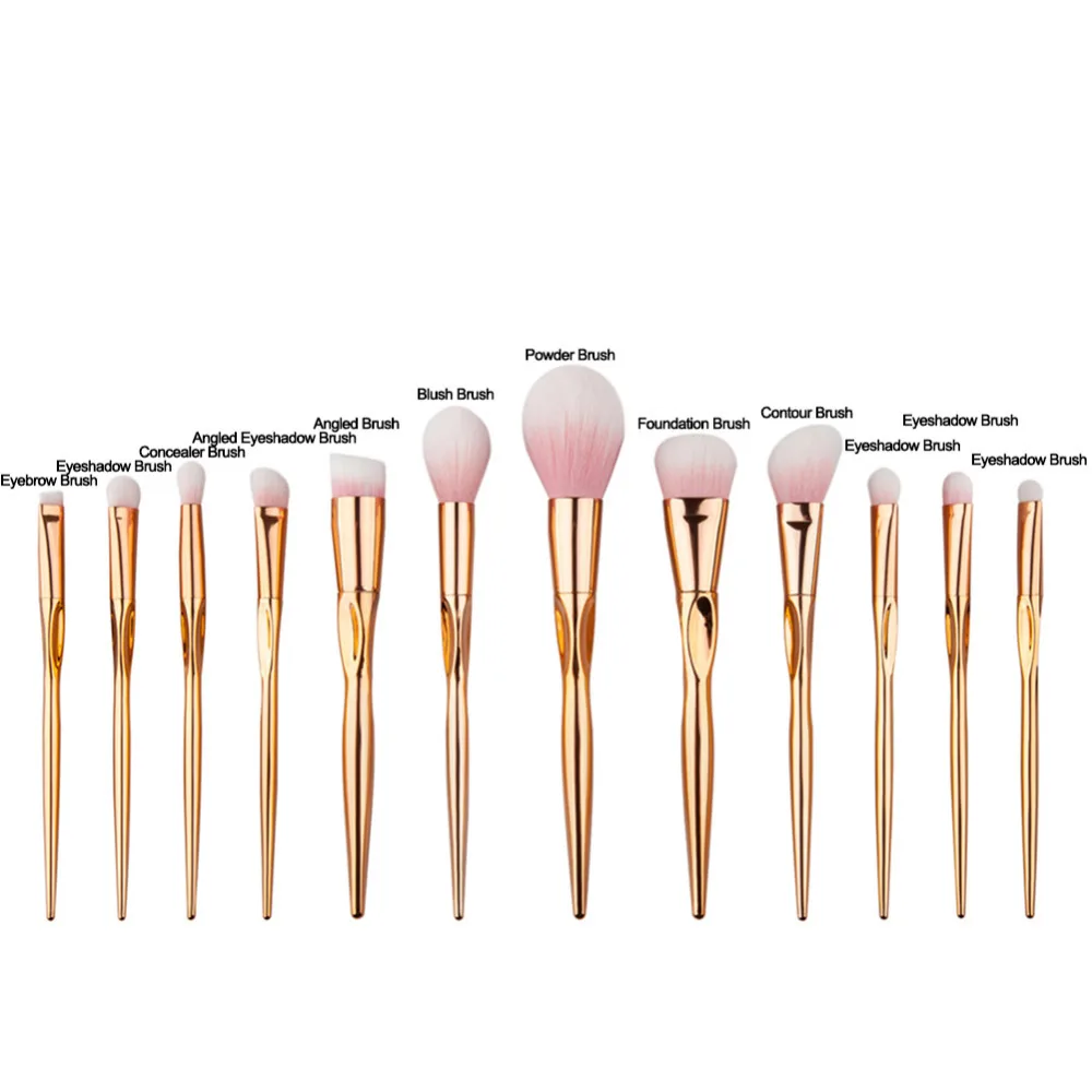 Набор кистей для макияжа розового золота 12 шт./компл.|make up brush tools|brush toolmakeup set |