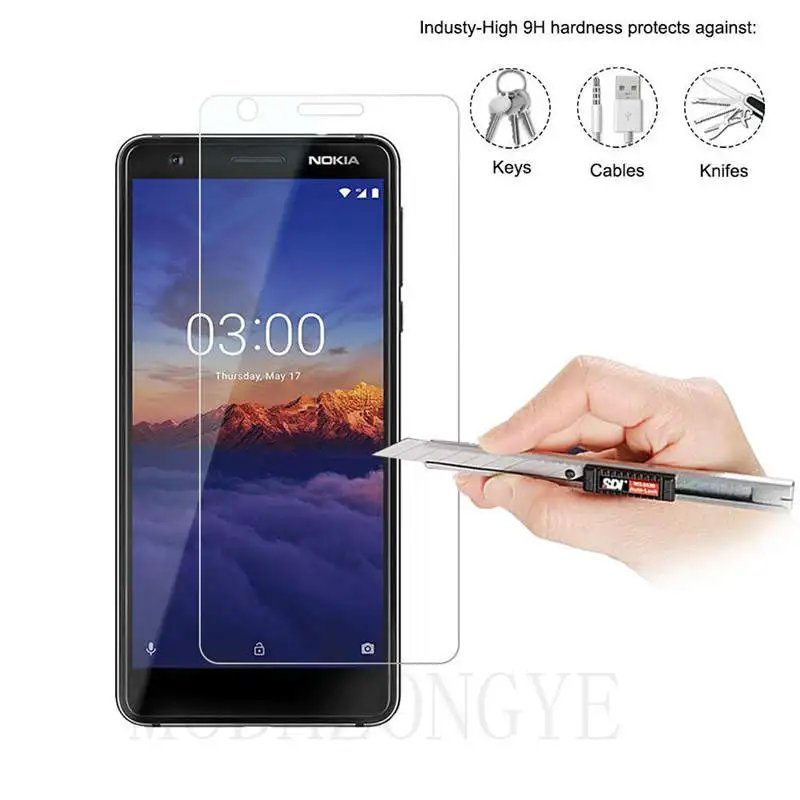 Закаленное стекло для Nokia 3 1 2 шт. защитная пленка 2018 TA-1063 TA-1057 защитное