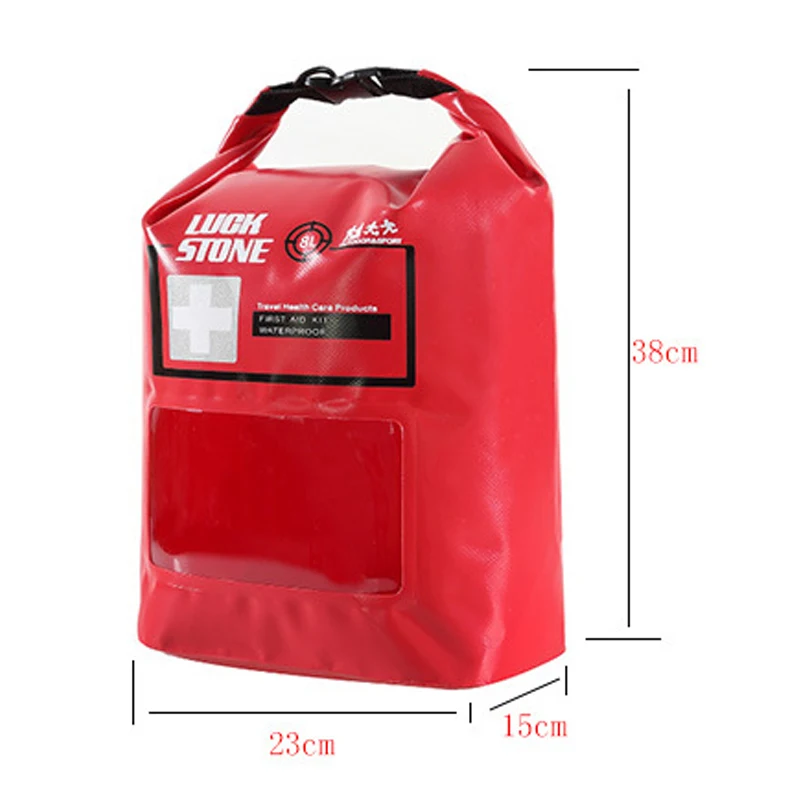 

8L NEW Visible First Aid Bag Emergency Medical Outdoor Travel Survival Kit IPX5 Waterproof Camping Hiking Dry Bag Storage Case
