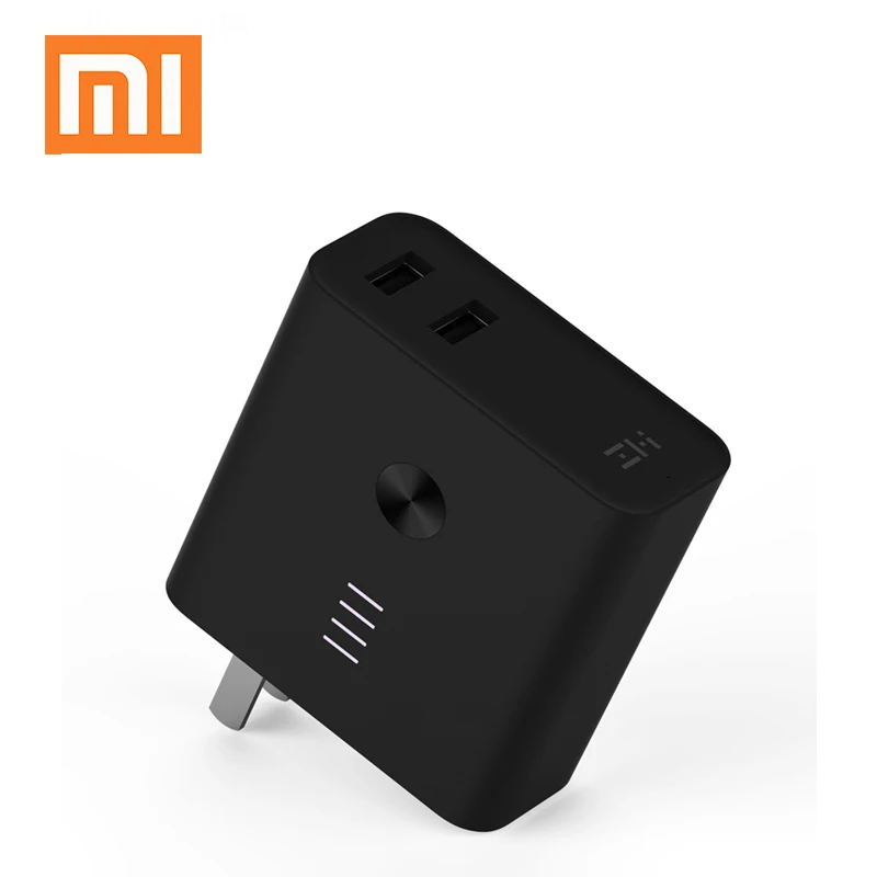 Оригинальное Xiaomi ZMI быстрое зарядное устройство 2 в 1 Смарт 5 3 А настенное и