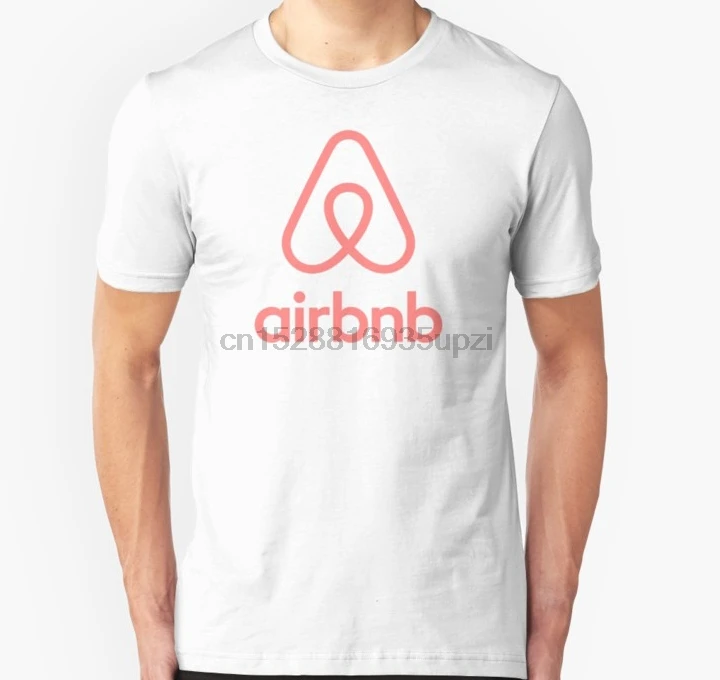 Мужская футболка с коротким рукавом и логотипом Airbnb 1 унисекс для женщин|Мужские