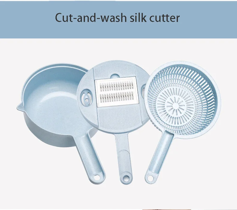 Кухня Овощной Cuttergadget розовый круглый картофель Терка Пшеничной Соломы Резки и мытья один многофункциональный