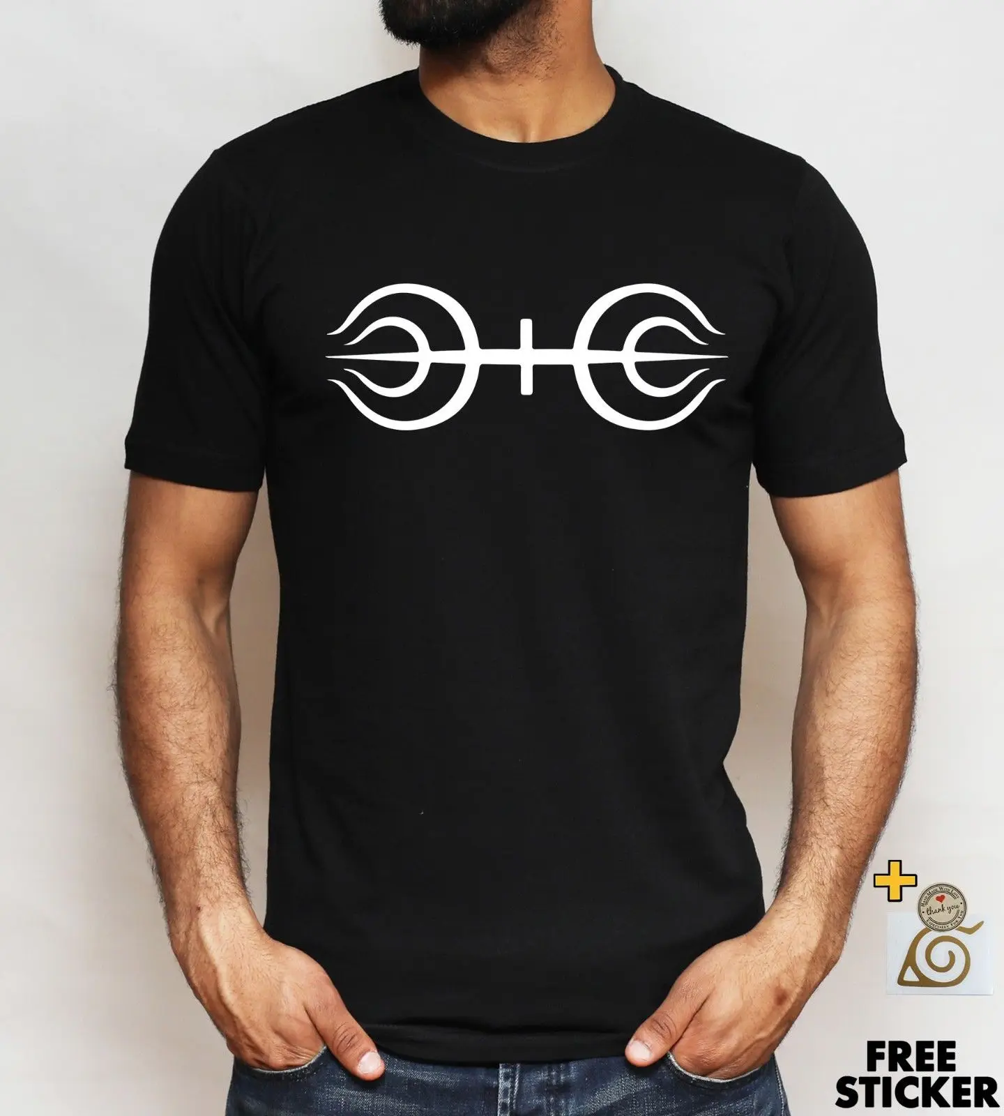 Наруто Shippuden футболка Senju Clan логотип Hokage Hashirama Аниме Манга Мужская Бесплатная