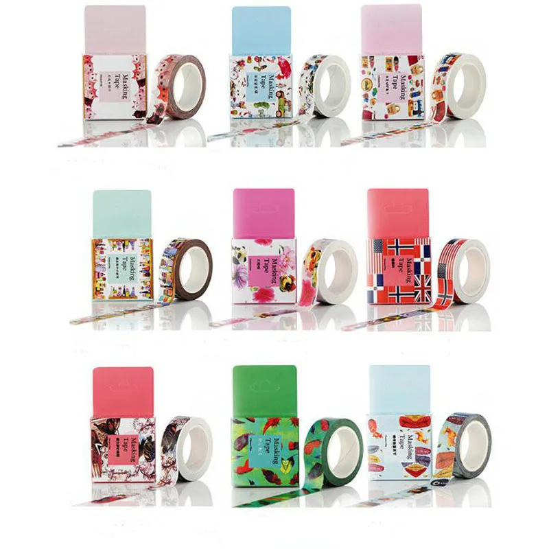 Креативная японская Васи-лента разноцветные Мультяшные украшения сделай сам