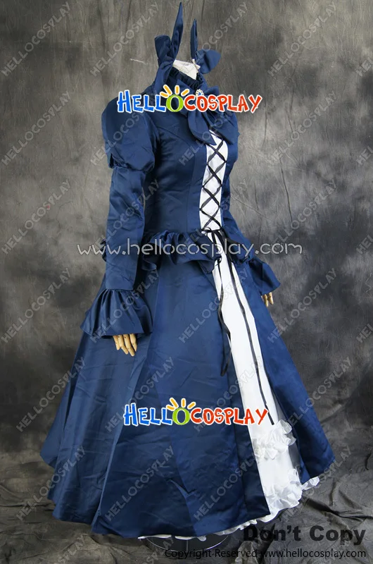 Костюм для косплея Вампир Мина тепес синего цвета танцевальный костюм H008|blue cosplay