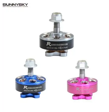 1 шт. Sunnysky R2205 2300KV 2500KV 2205 бесщеточный двигатель CW CCW розовый синий серебристый для
