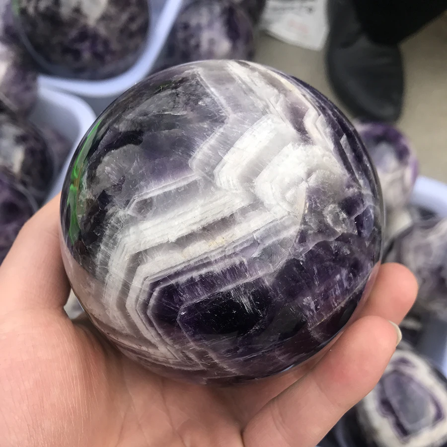 

One kilo High quality new natural Dream Amethyst Quartz Crystals Sphere ball Healing for Home decoration