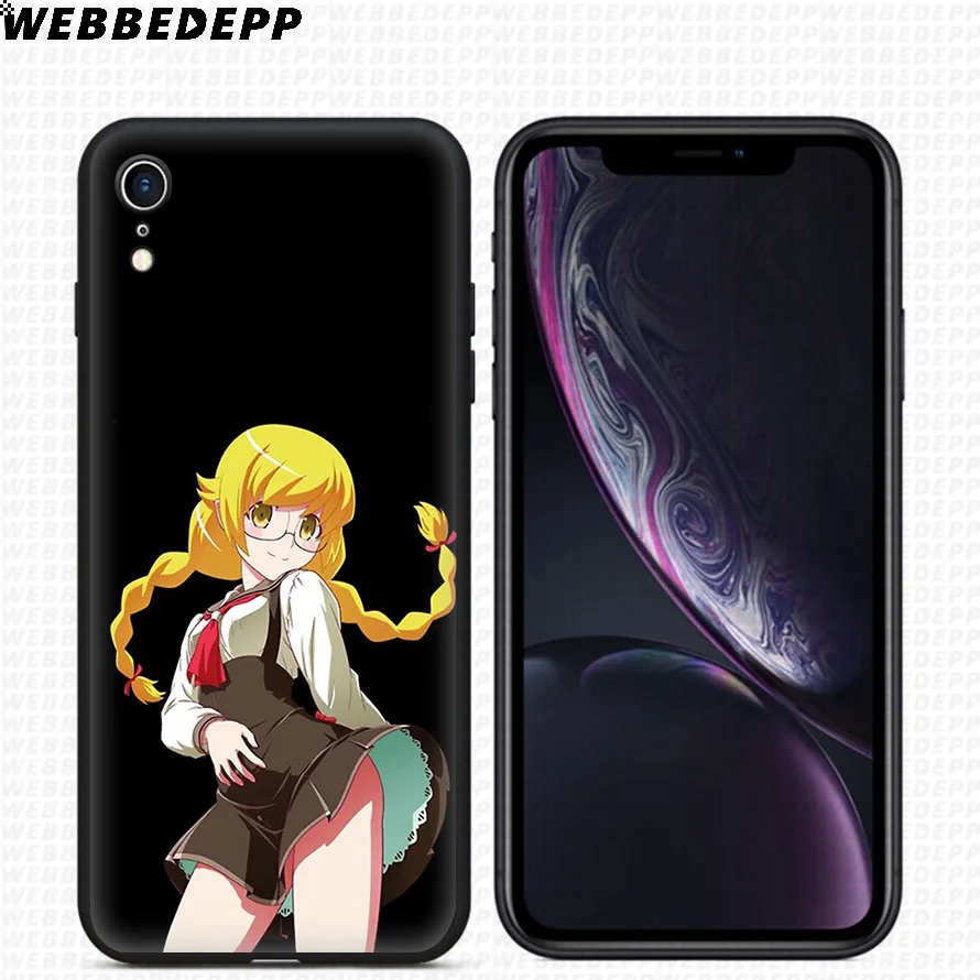 WEBBEDEPP Monogatari Waifu Girl Anime Soft Silicone Case for iPhone 11 Pro Xr Xs Max X or 10 8 7 6 6S Plus 5 5S SE |