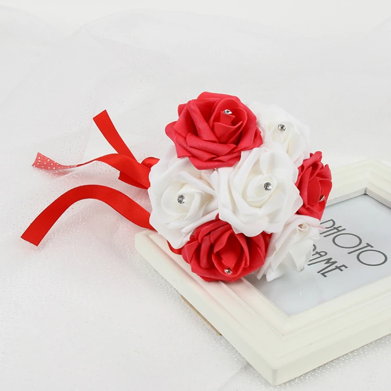 Бесплатная доставка Полиэтиленовая Роза для подружки невесты Свадебный