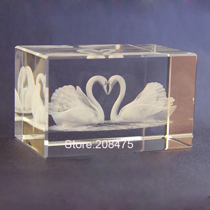 

love couples kissing swan crystal wedding gifts centerpiece