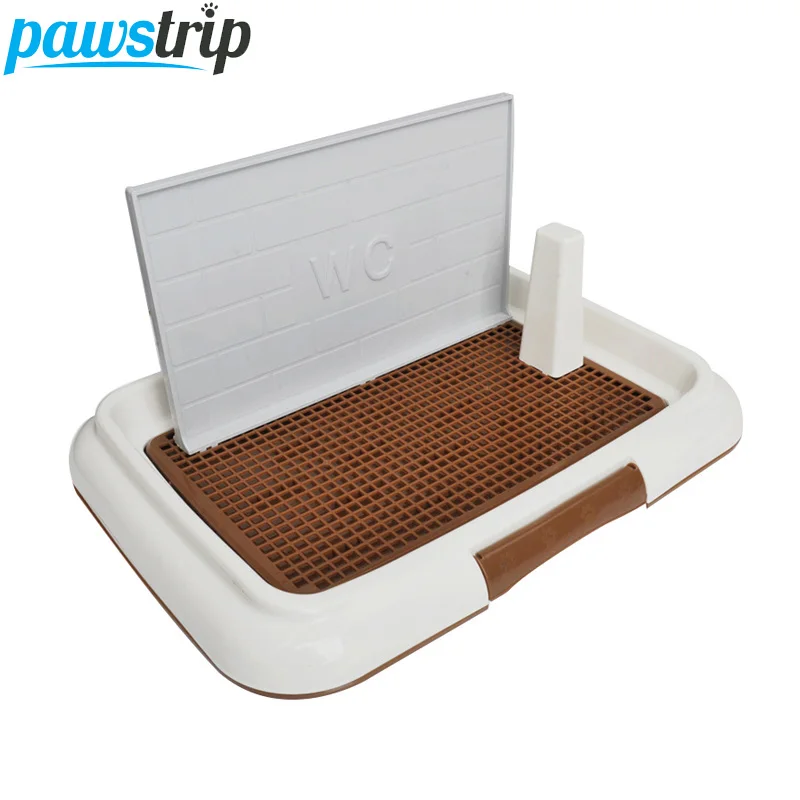 

Pawstrip Pet маленькая собачья подстилка коробка с колонной сетки Крытый собака туалет тренировочный лоток самоочищающиеся аксессуары